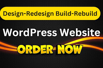 design, redesign, build, rebuild, clone, edit, copy revamp wordpress website