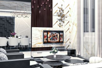 create realistic exterior or interior design render