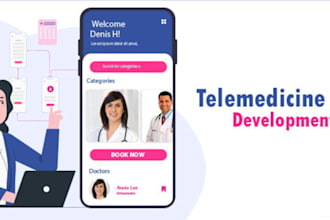 do telehealth website development, telehealth app development