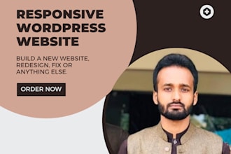 create a responsive wordpress website with any hosting
