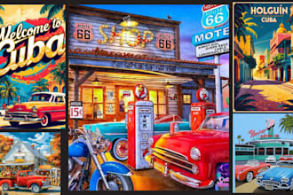 create retro vintage poster, cinematic, movie poster or minimalist illustration