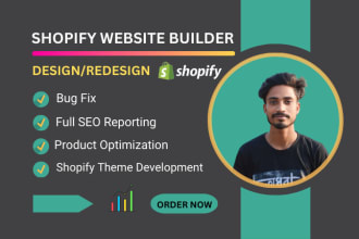 design a stunning shopify website, shopify dropshipping store with premium theme