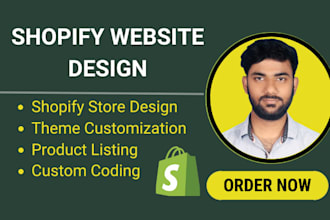 design and redesign your shopify website store