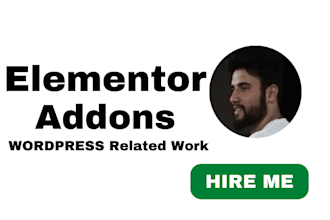 create, modify, and fix wordpress elementor addons