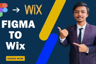 design figma to wix, clone wix or landing page, wix website redesign