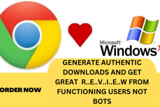 promote chrome extension for real downloads with review to UK, USA users
