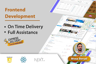 be your website developer, frontend developer using reactjs and nextjs