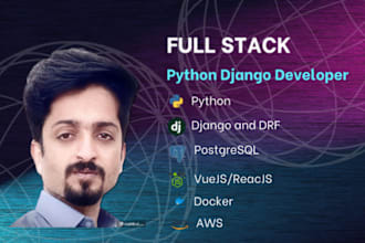 your web app and rest apis using python django or flask