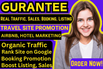 grow travel site promotion airbnb affiliate hotel promotion web optimization