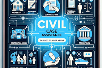 assist you in civil law matters and all type of cases