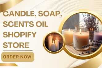 design cosmetics scents soap aromatherapy oil soy wax candle shopify website