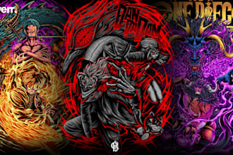create epic fanart clothing artwork
