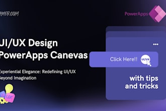 develop your unique UI UX design in powerapps canvas