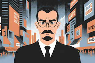create political and editorial character