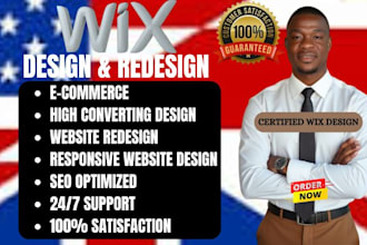 design wix website, wix website redesign, wix ecommerce website, wix seo