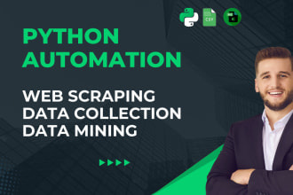 do python web scraping, data collection from any website