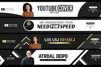design professional social media banner and youtube cover