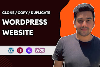 rebuild and redesign wordpress website, clone, copy, duplicate, with elementor