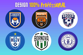design a soccer, basketball, football or any sports logo