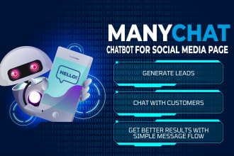 set manychat chatbot for social media page