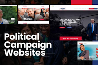 design political campaign website government election politician website