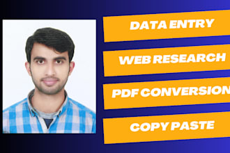 do data entry web research typing jobs excel work ppt copy paste inpage