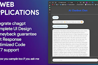 create an ai app, ai website, ai chatbot, ai web application or chatgpt clone