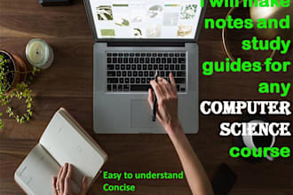 make study guides and notes for any computer science course