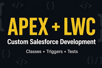 develop custom apex and lightning web components