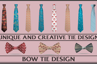do unique and creative tie and bow tie design