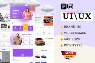 create landing page design and notion template