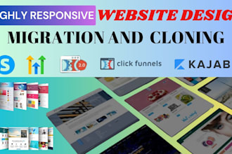 migrate website, clone landing page, design systeme io sales funnel, gohighlevel