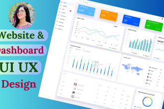 do website UI design, dashboard, mobile app, UI UX design, UI UX design