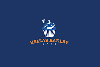 design strange suitable bakery cafe logo