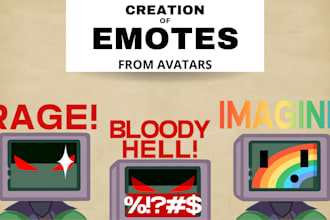 design unique twitch emotes for you