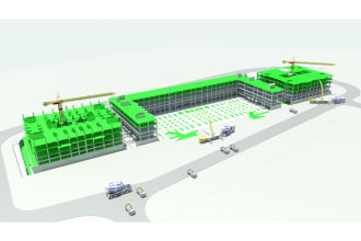 4d bim simulation, 4d planning, synchro 4d, fuzor, navisworks and p6