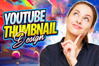 design youtube thumbnails, banner, post etc