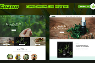 create cbd hemp weed shopify medical cannabis shopify store cannabis website