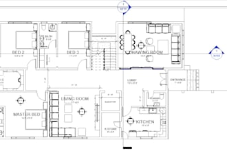 draft or convert 2d plans and elevations on autocad or revit