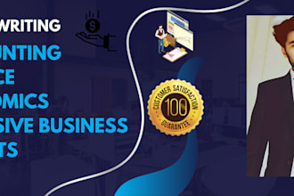 write research reports on economics, statistics, accounting