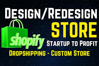 create shopify dropshipping store redesign shopify website shopify store design