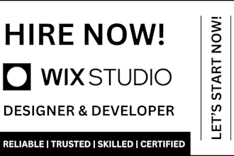 wix studio website and figma to wix studio or wix redesign