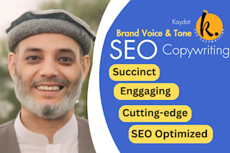 be your SEO copywriter with brand voice and tone