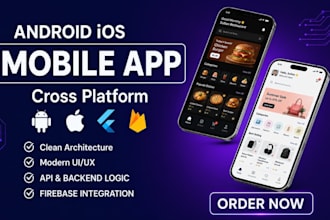 develop and redesign android, ios flutter apps with firebase, API integration