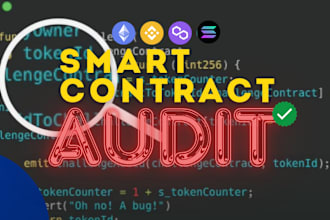 do smart contract audit for security and code review