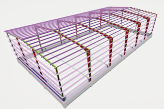 do steel structure shop drawings and 3d tekla model