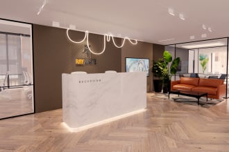 design and render your officce,hospital,commercial interior