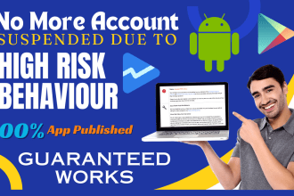 guide you how to avoid high risk behaviour account terminate google play console