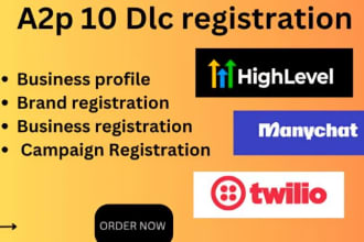 set up rei reply account and a2p 10dlc registration on twilio gohighlevel clixlo