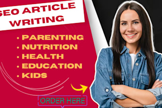 write SEO articles for higher rankings and more visitors